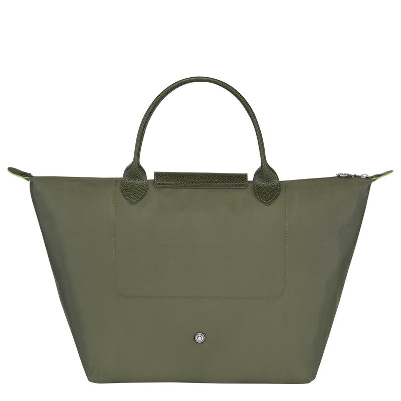 Forest Green Women's Longchamp Le Pliage Green M Handbags | 9580-DWAIF