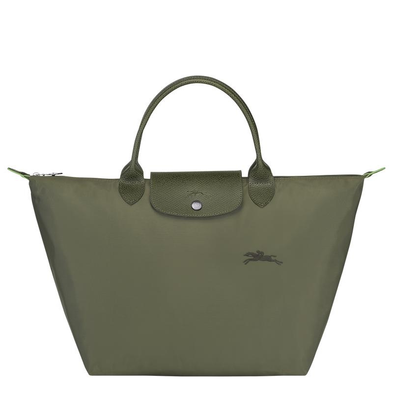 Forest Green Women\'s Longchamp Le Pliage Green M Handbags | 9580-DWAIF