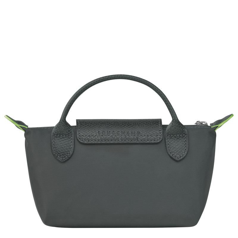 Graphite Grey Men's Longchamp Le Pliage Green with handle Pouches | 0429-HMSPL