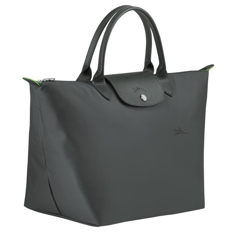 Graphite Grey Women's Longchamp Le Pliage Green M Handbags | 0478-VJNGX