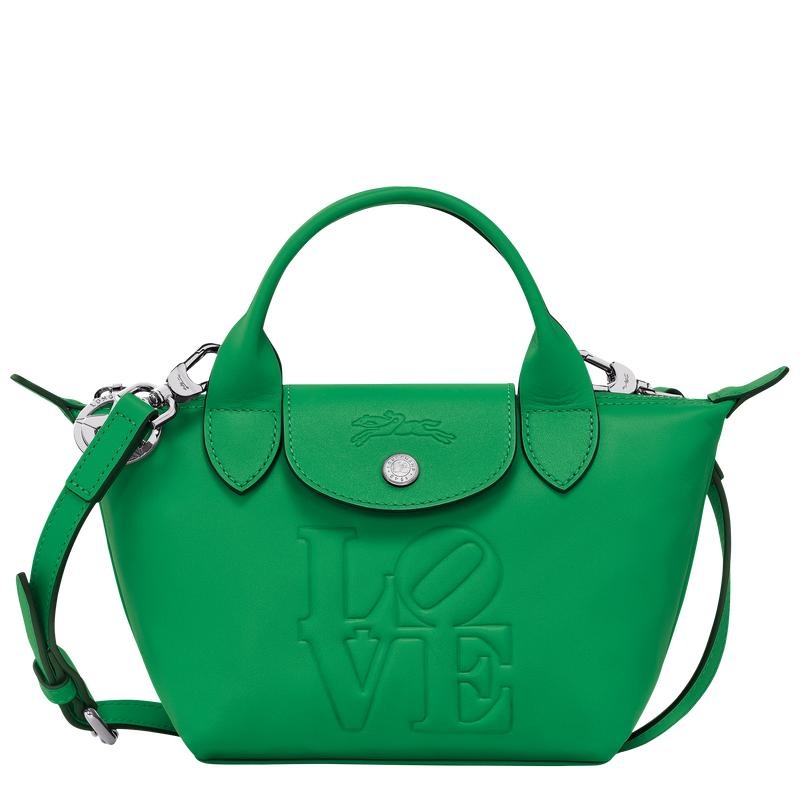 Green Men\'s Longchamp x Robert Indiana XS Handbags | 6083-NCQSJ