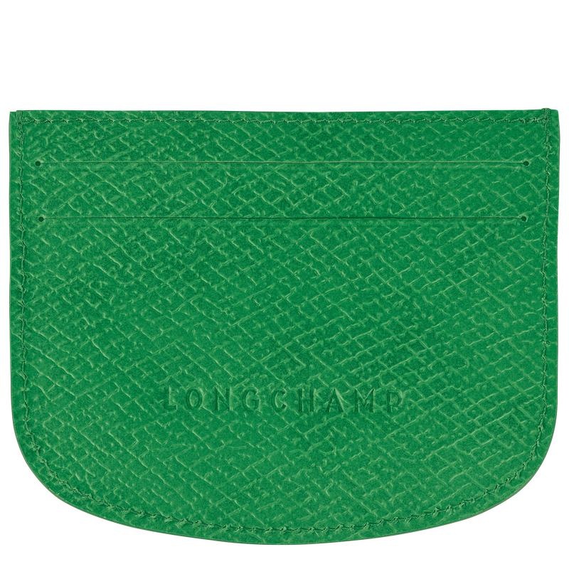 Green Women's Longchamp Épure Cardholders | 2096-XFYSN