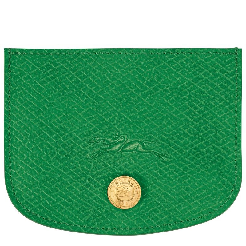 Green Women\'s Longchamp Épure Cardholders | 2096-XFYSN