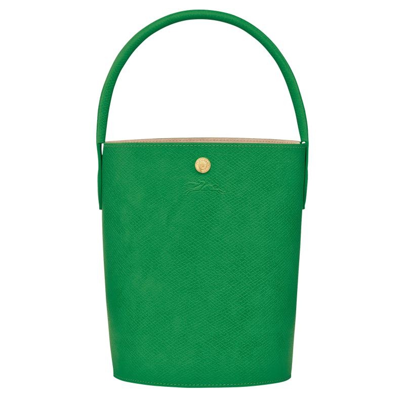 Green Women\'s Longchamp Épure S Bucket Bag | 3962-RKPTM