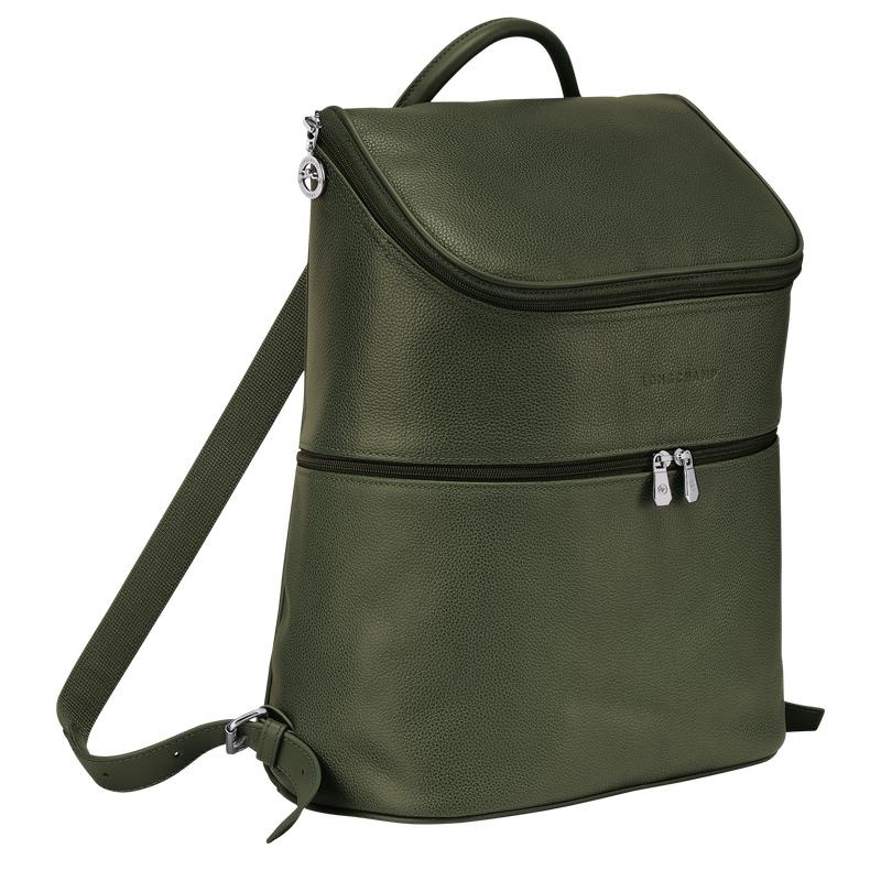 Khaki Men's Longchamp Le Foulonné Backpacks | 6903-JGVSB