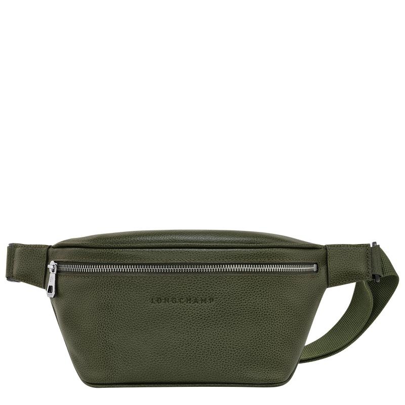 Khaki Men\'s Longchamp Le Foulonné M Belt Bags | 0897-GJLRW