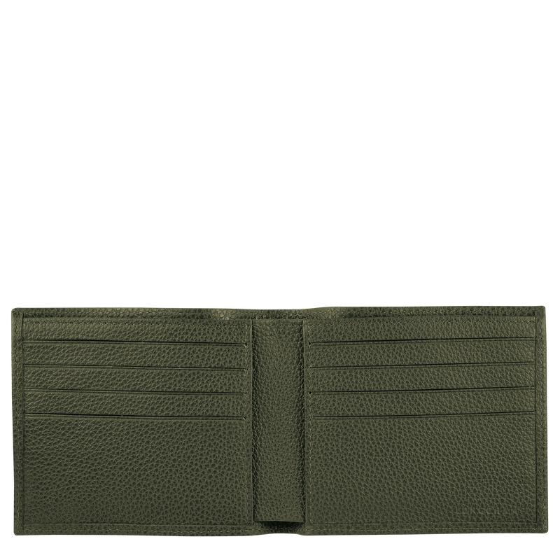 Khaki Men's Longchamp Le Foulonné Wallets | 5794-THLVZ