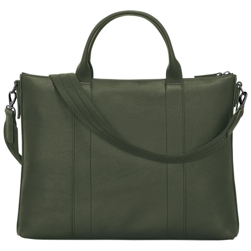 Khaki Women's Longchamp 3D Briefcase | 5867-ZELTY