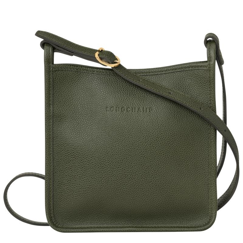 Khaki Women\'s Longchamp Le Foulonné S Crossbody Bags | 2795-PIAQW