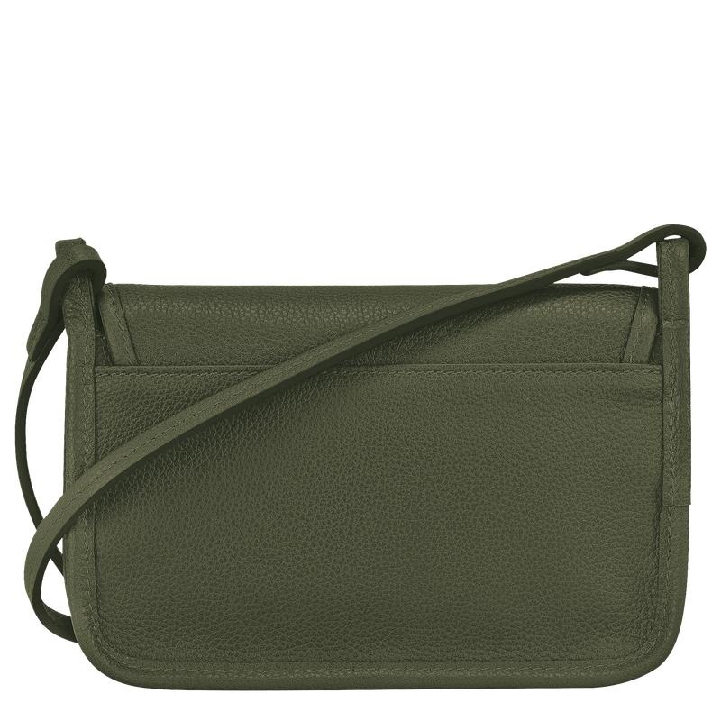 Khaki Women's Longchamp Le Foulonné XS Clutch Purse | 7915-JPTBV