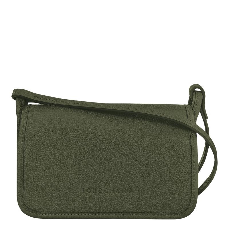 Khaki Women\'s Longchamp Le Foulonné XS Clutch Purse | 7915-JPTBV