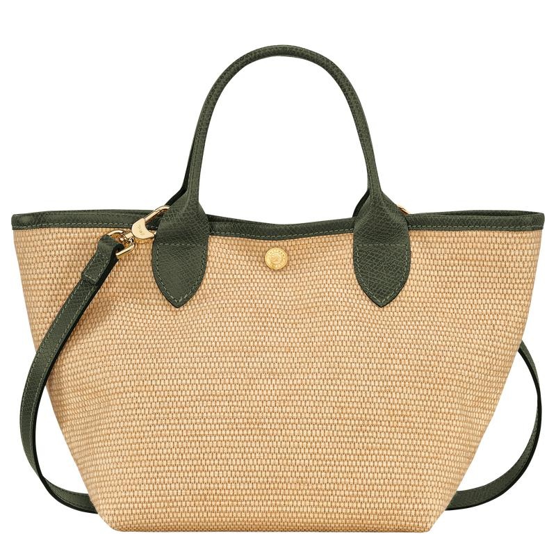 Khaki Women's Longchamp Le Panier Pliage S Basket Bag | 5374-CBZPR