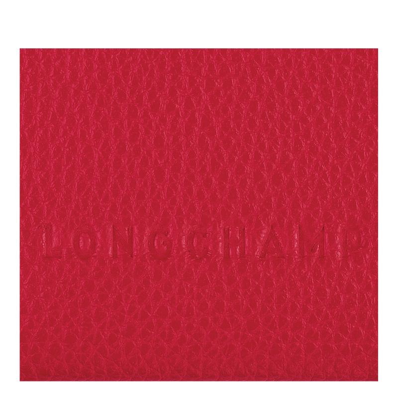 Love Red Men's Longchamp Le Foulonné Cardholders | 6503-VUSXZ