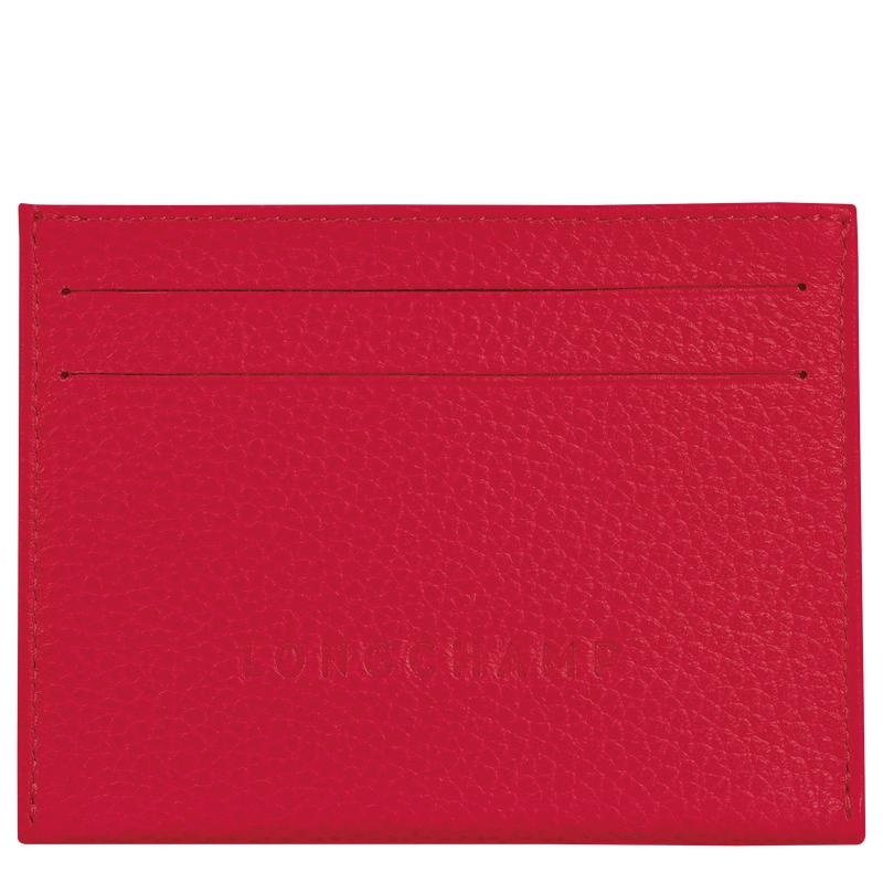 Love Red Men\'s Longchamp Le Foulonné Cardholders | 6503-VUSXZ