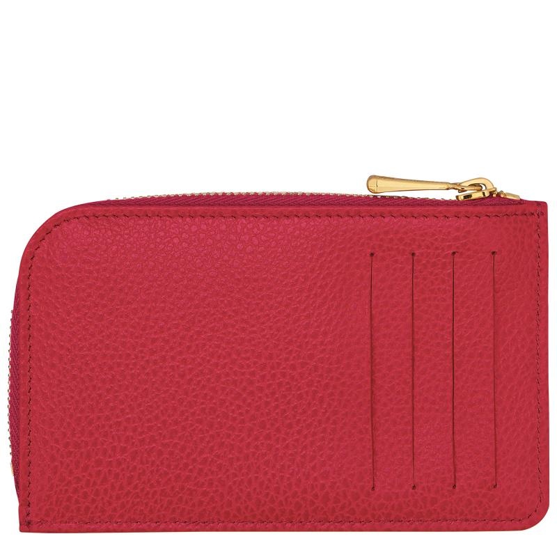 Love Red Men's Longchamp Le Foulonné Cardholders | 8720-UXQKO