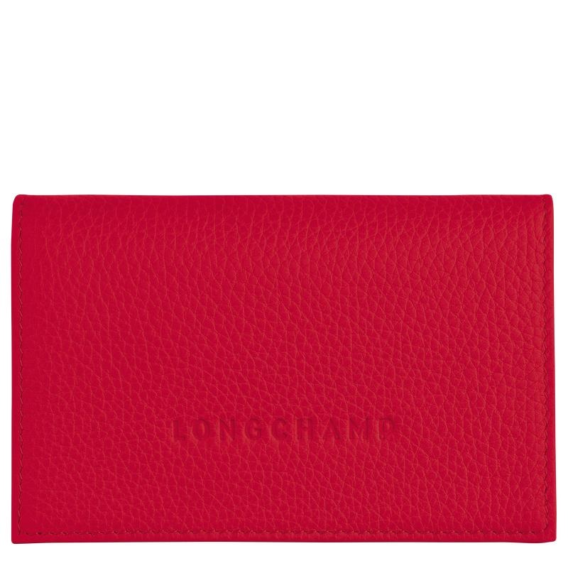 Love Red Women\'s Longchamp Le Foulonné Cardholders | 4108-WRVZN