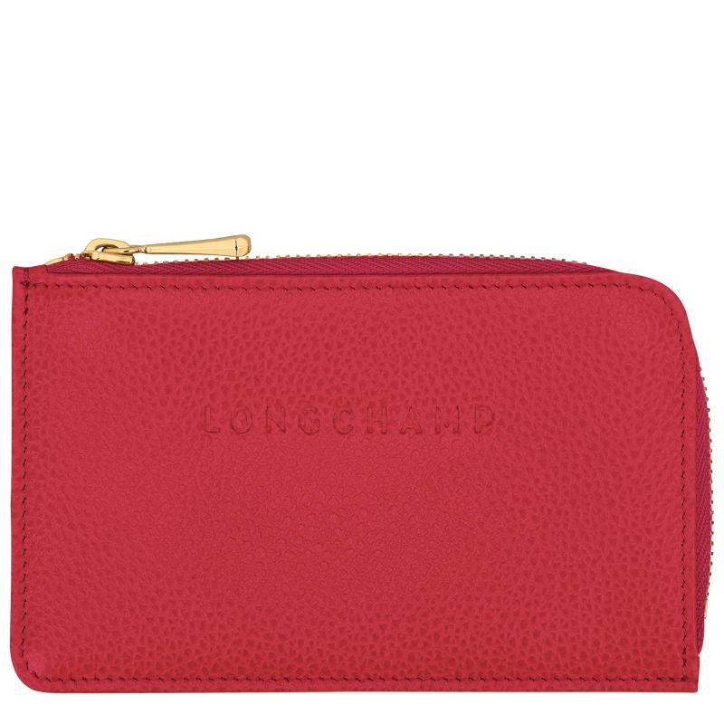 Love Red Women\'s Longchamp Le Foulonné Cardholders | 8256-RLQWF