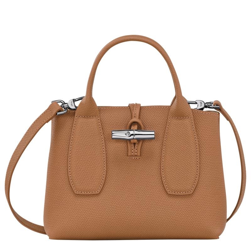 Natural Brown Women\'s Longchamp Roseau S Handbags | 0592-AGEBX