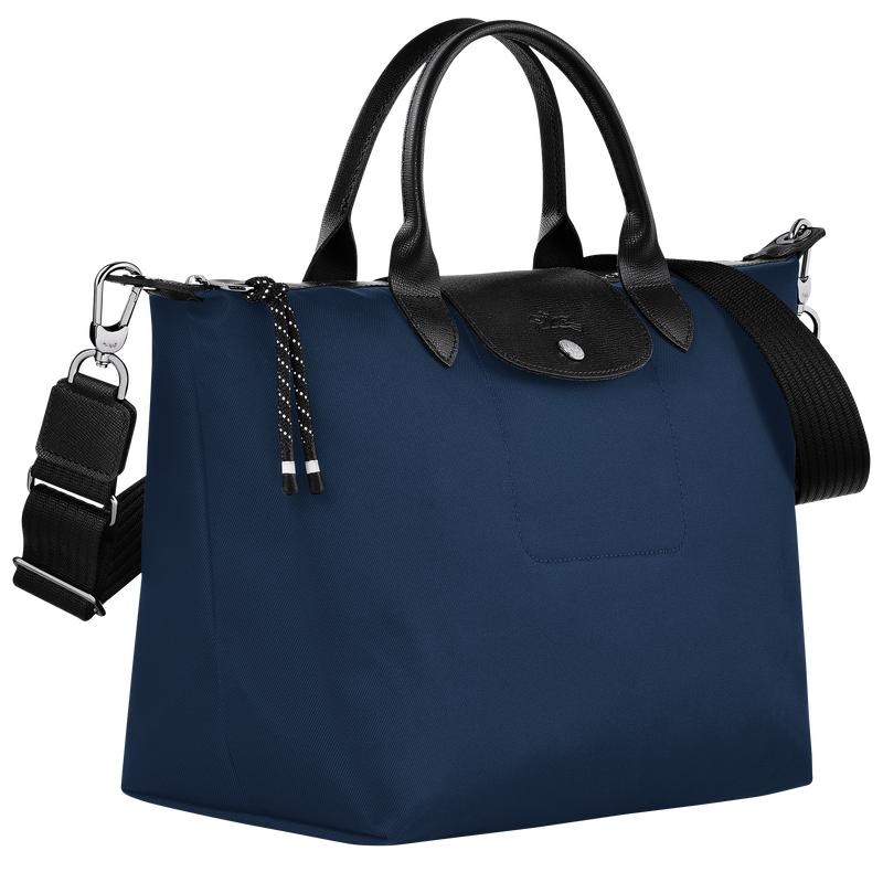 Navy Men's Longchamp Le Pliage Energy L Handbags | 7281-QYKWR