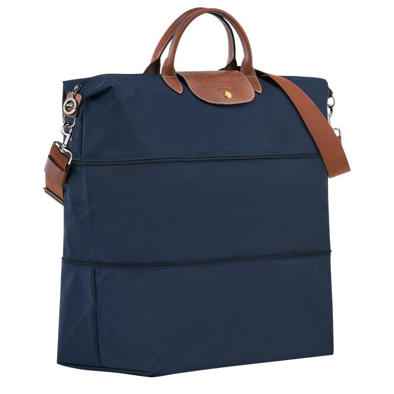 Navy Men's Longchamp Le Pliage Original expandable Travel Bags | 9743-DBFOP