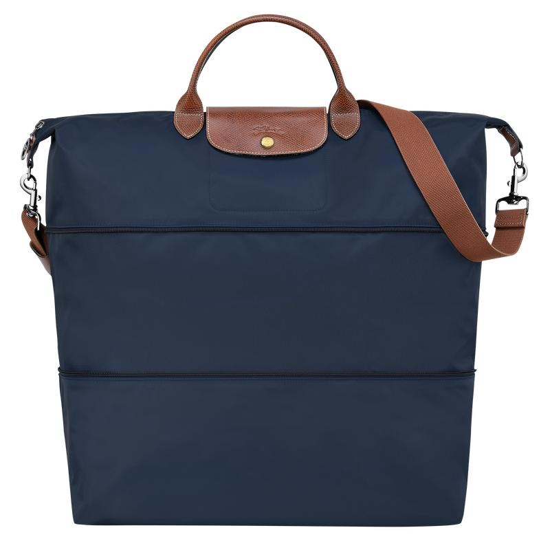 Navy Men\'s Longchamp Le Pliage Original expandable Travel Bags | 9743-DBFOP