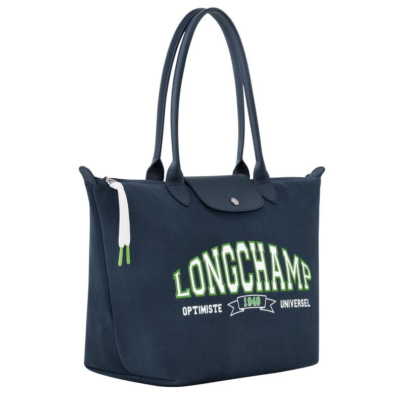 Navy Women's Longchamp Le Pliage Collection L Tote Bag | 9768-ECPSN