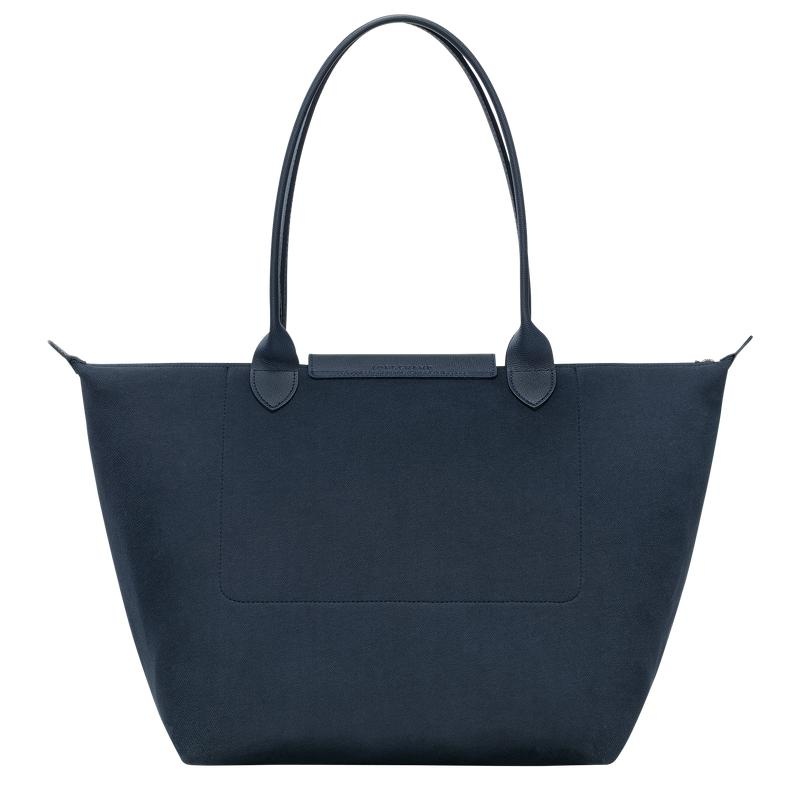 Navy Women's Longchamp Le Pliage Collection L Tote Bag | 9768-ECPSN