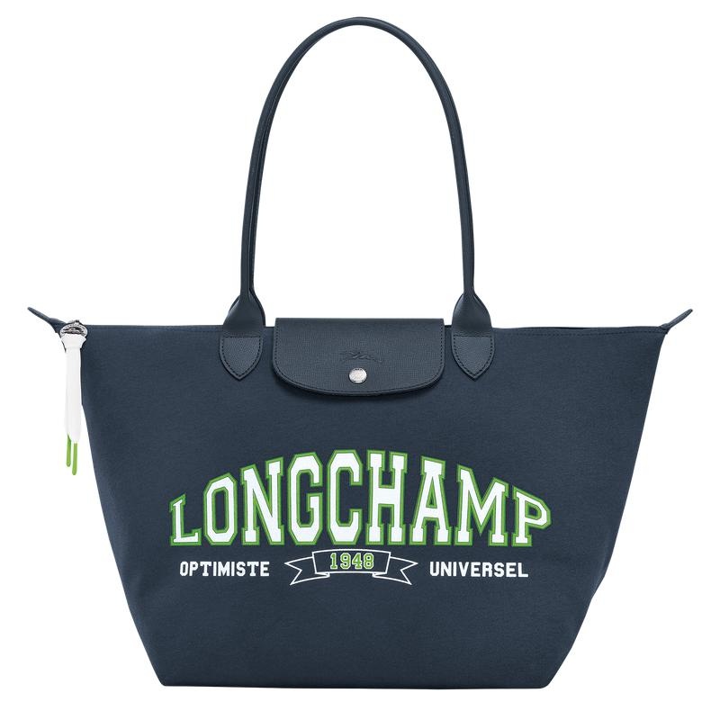 Navy Women\'s Longchamp Le Pliage Collection L Tote Bag | 9768-ECPSN