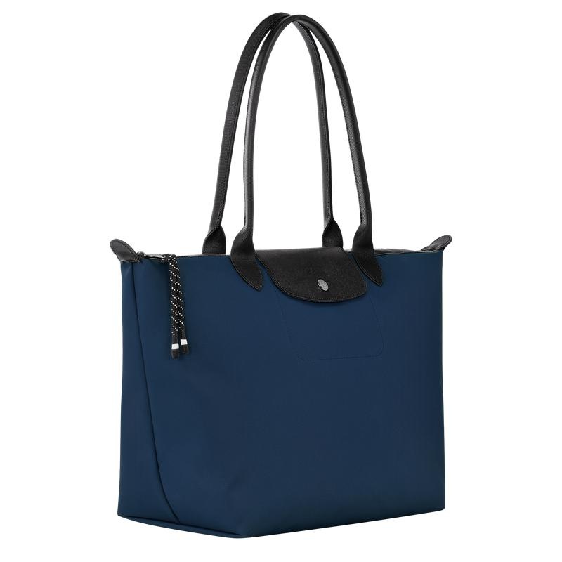 Navy Women's Longchamp Le Pliage Energy L Tote Bag | 8693-YAONJ