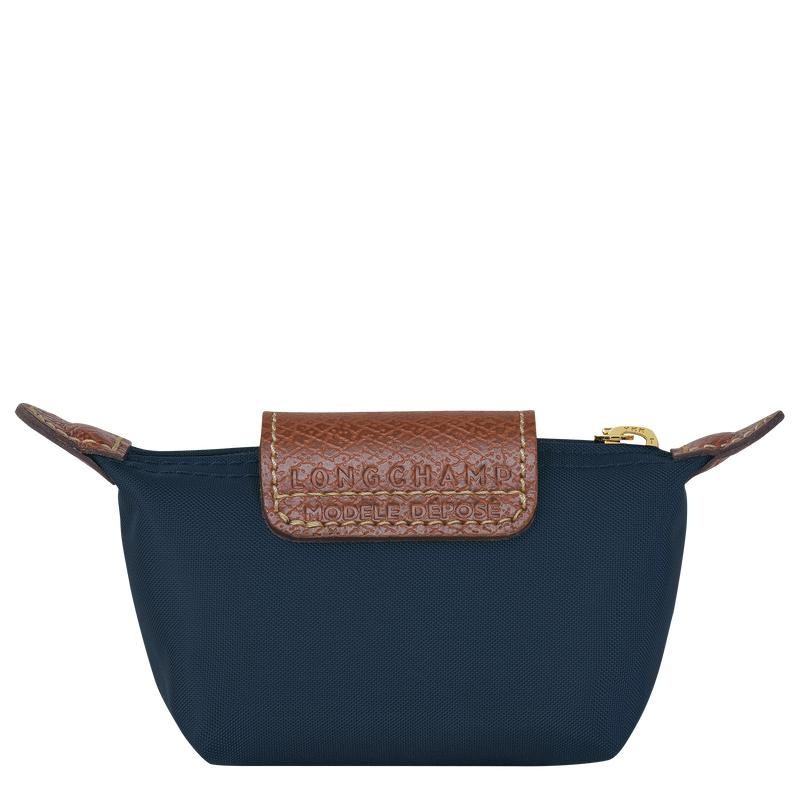 Navy Women's Longchamp Le Pliage Original Coin Purses | 7395-PKUYB