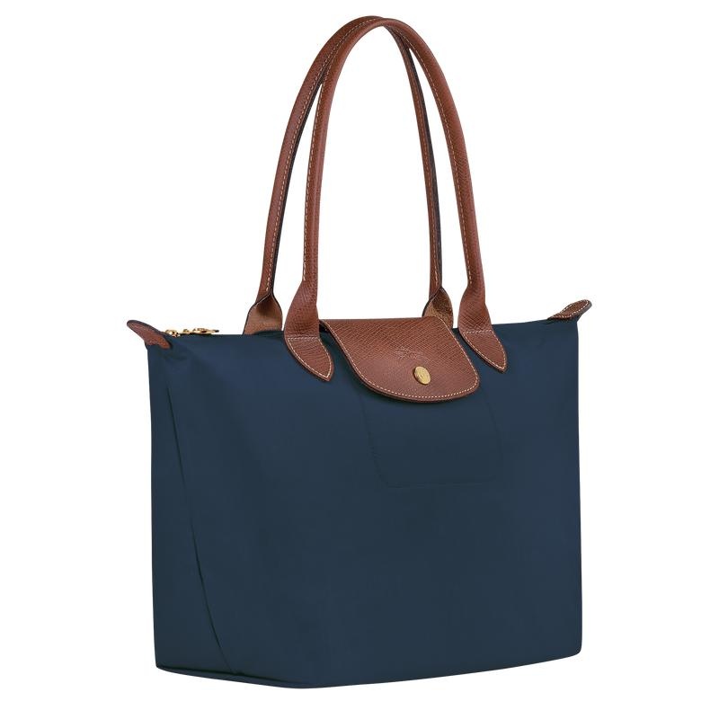 Navy Women's Longchamp Le Pliage Original M Tote Bag | 3591-MEYAF