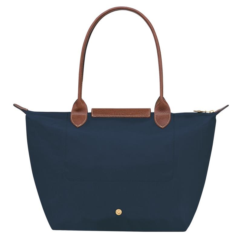 Navy Women's Longchamp Le Pliage Original M Tote Bag | 3591-MEYAF