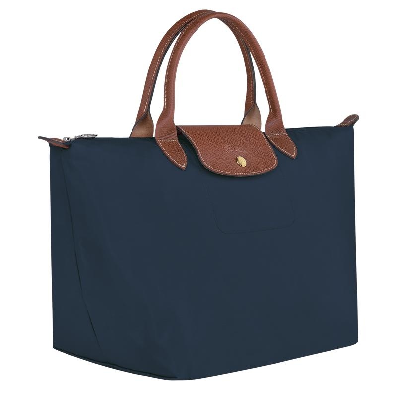 Navy Women's Longchamp Le Pliage Original M Handbags | 2574-XQRCV