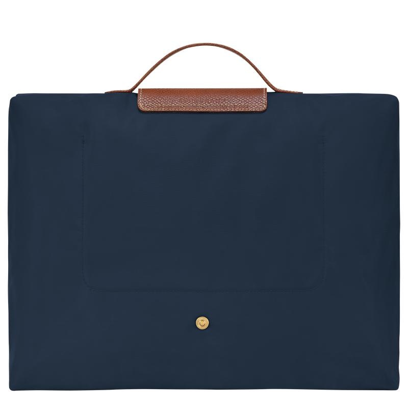 Navy Women's Longchamp Le Pliage Original S Briefcase | 4192-ZGETF