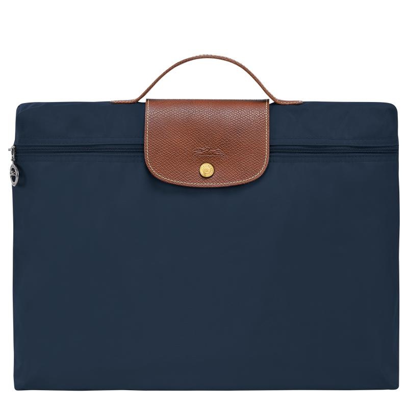 Navy Women\'s Longchamp Le Pliage Original S Briefcase | 4192-ZGETF