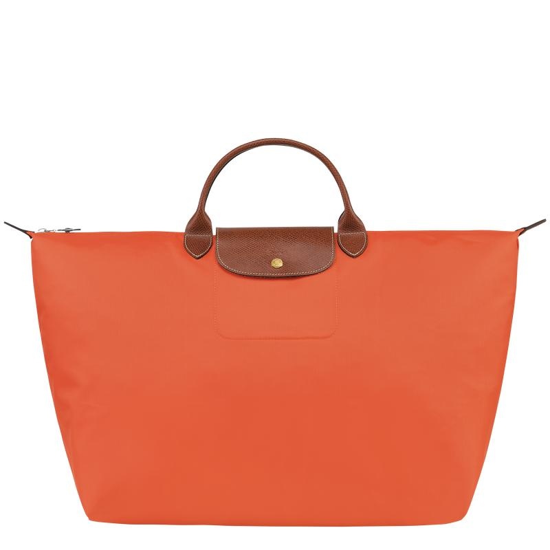 Orange Men\'s Longchamp Le Pliage Original S Travel Bags | 9736-TSKMB