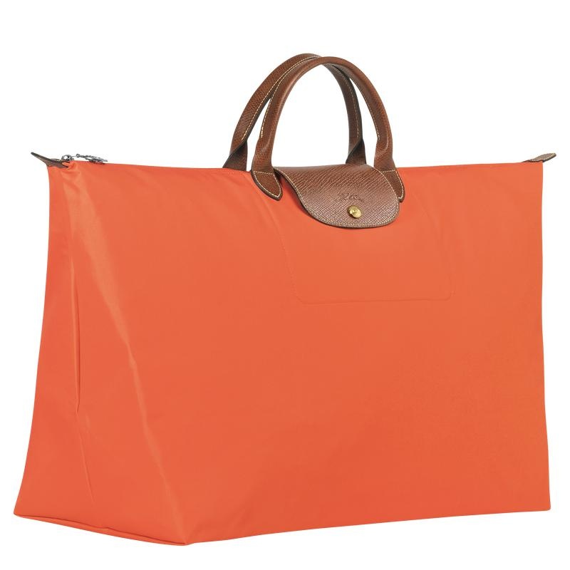 Orange Men's Longchamp Le Pliage Original M Travel Bags | 0598-AOZJQ