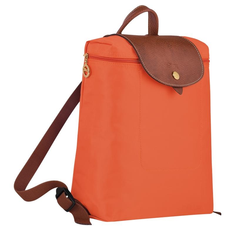 Orange Men's Longchamp Le Pliage Original M Backpacks | 8671-THIOD