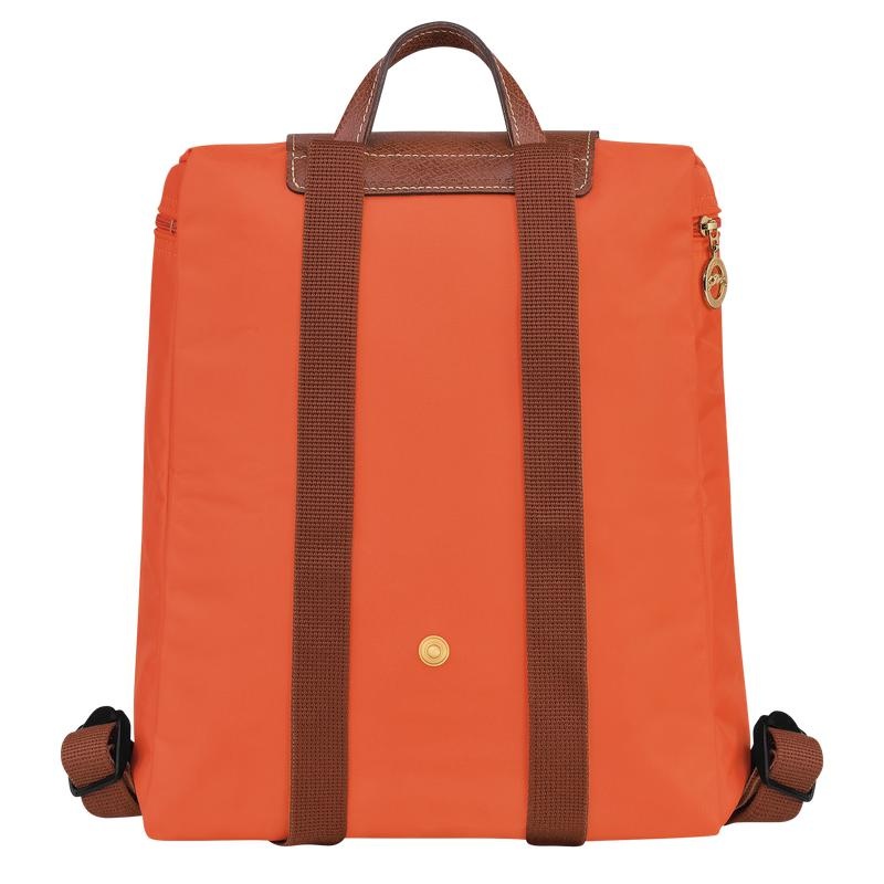 Orange Men's Longchamp Le Pliage Original M Backpacks | 8671-THIOD