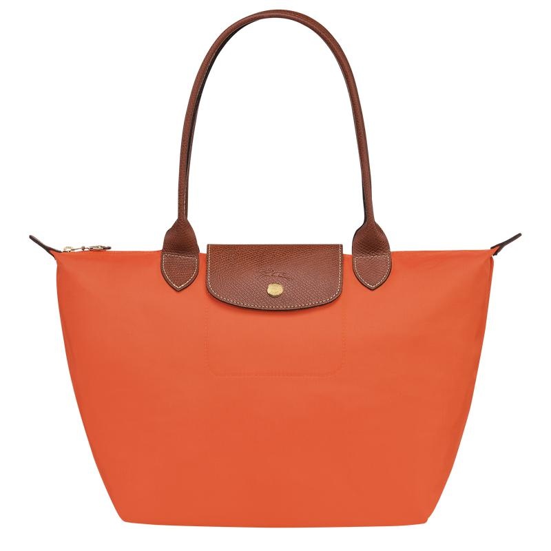 Orange Women\'s Longchamp Le Pliage Original M Tote Bag | 7803-SGAMO