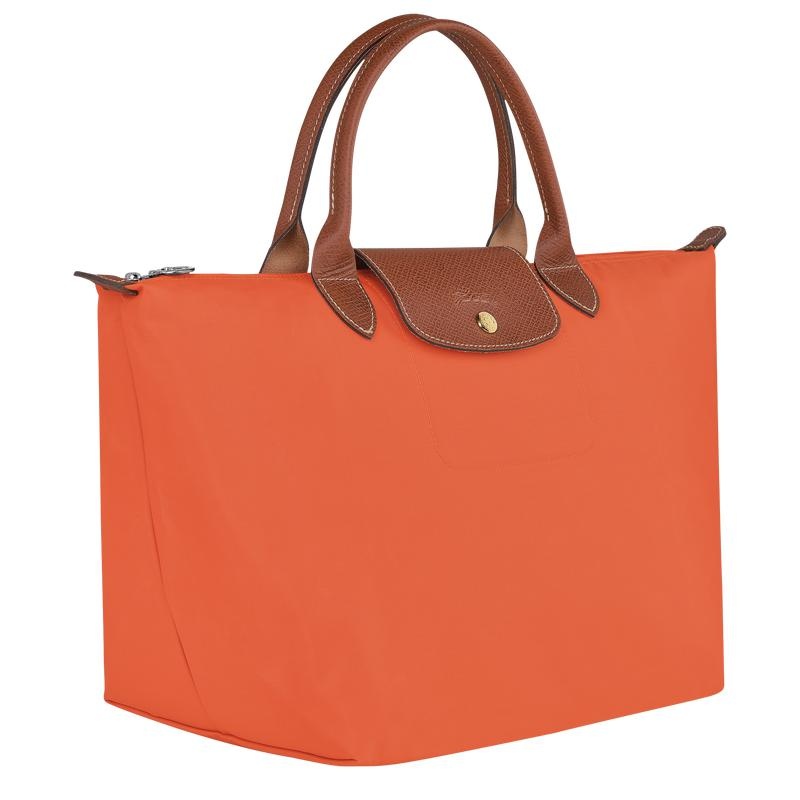 Orange Women's Longchamp Le Pliage Original M Handbags | 5349-LTCUK