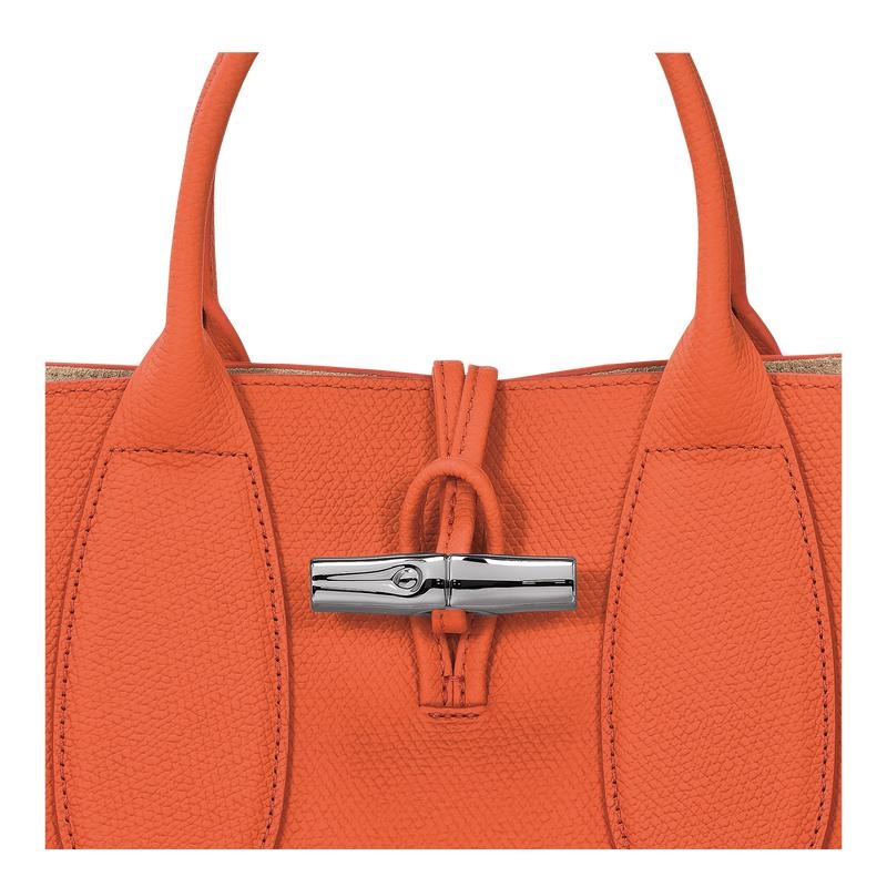 Orange Women's Longchamp Roseau M Handbags | 3860-RHXMJ