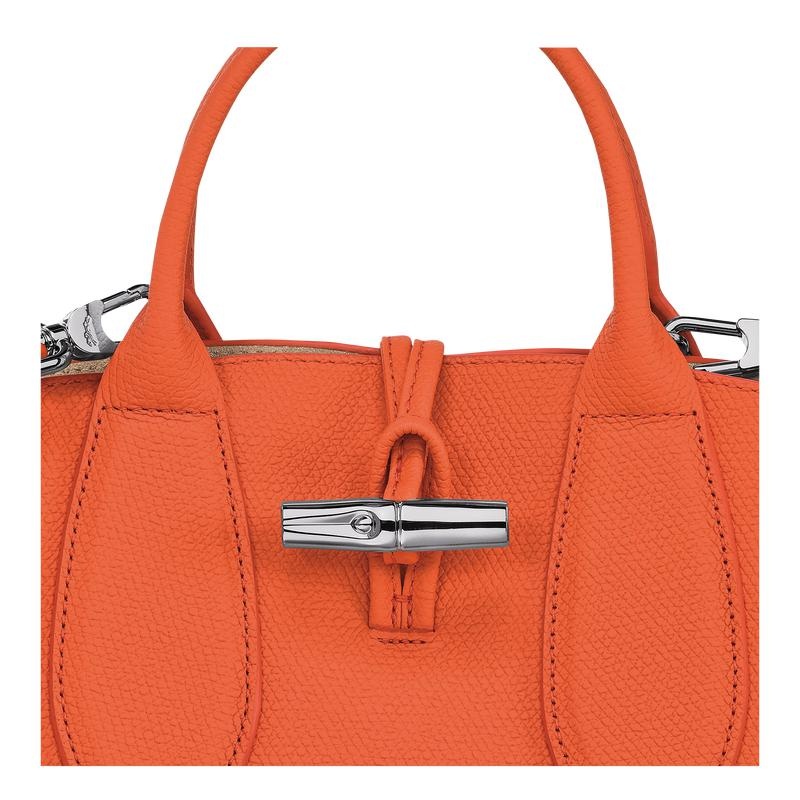 Orange Women's Longchamp Roseau S Handbags | 0832-BGHWL