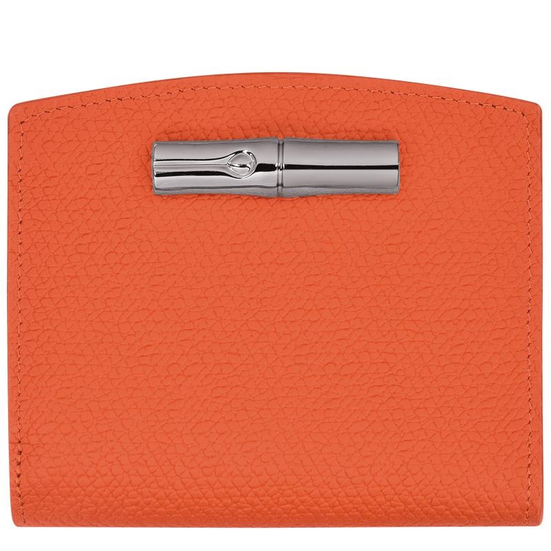 Orange Women\'s Longchamp Roseau Wallets | 4193-DLKNR