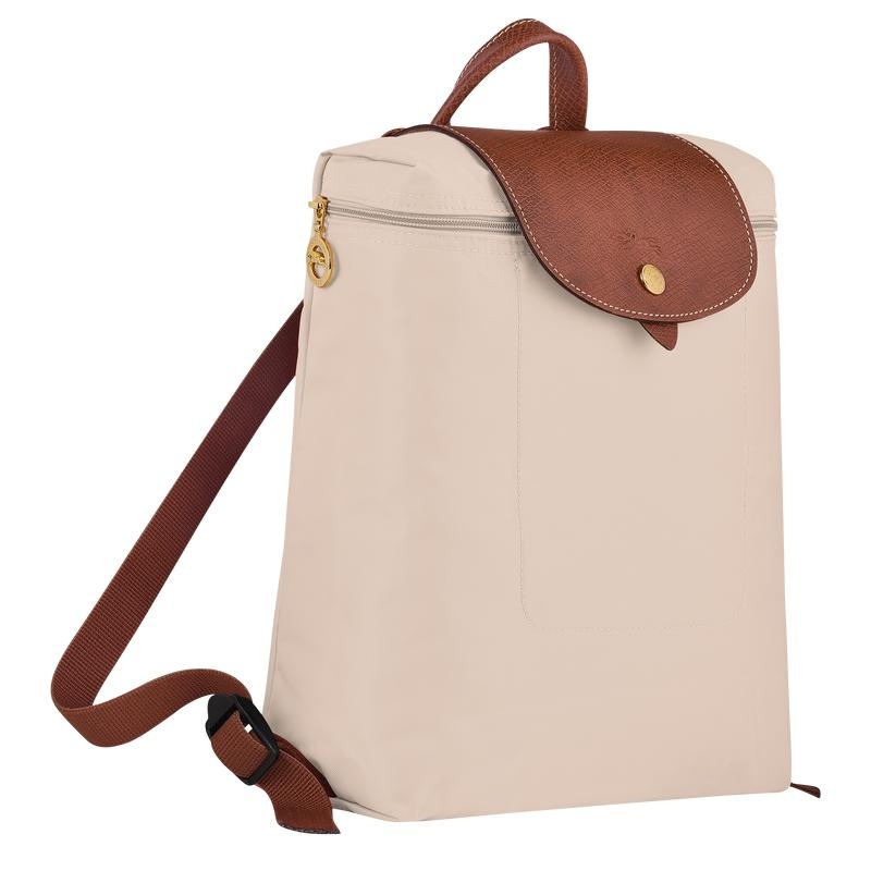 Paper White Men's Longchamp Le Pliage Original M Backpacks | 6801-IHFKU