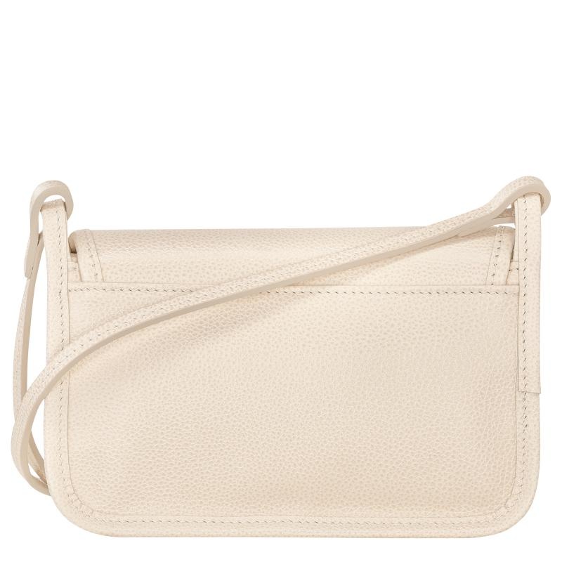 Paper White Women's Longchamp Le Foulonné XS Clutch Purse | 0756-WKAGH