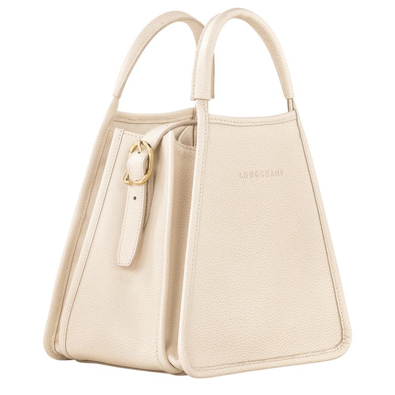 Paper White Women's Longchamp Le Foulonné S Handbags | 3740-HUMPG