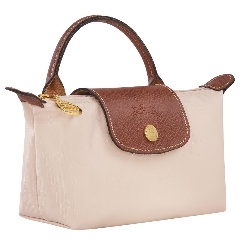 Paper White Women's Longchamp Le Pliage Original with handle Pouches | 7806-EGPUH