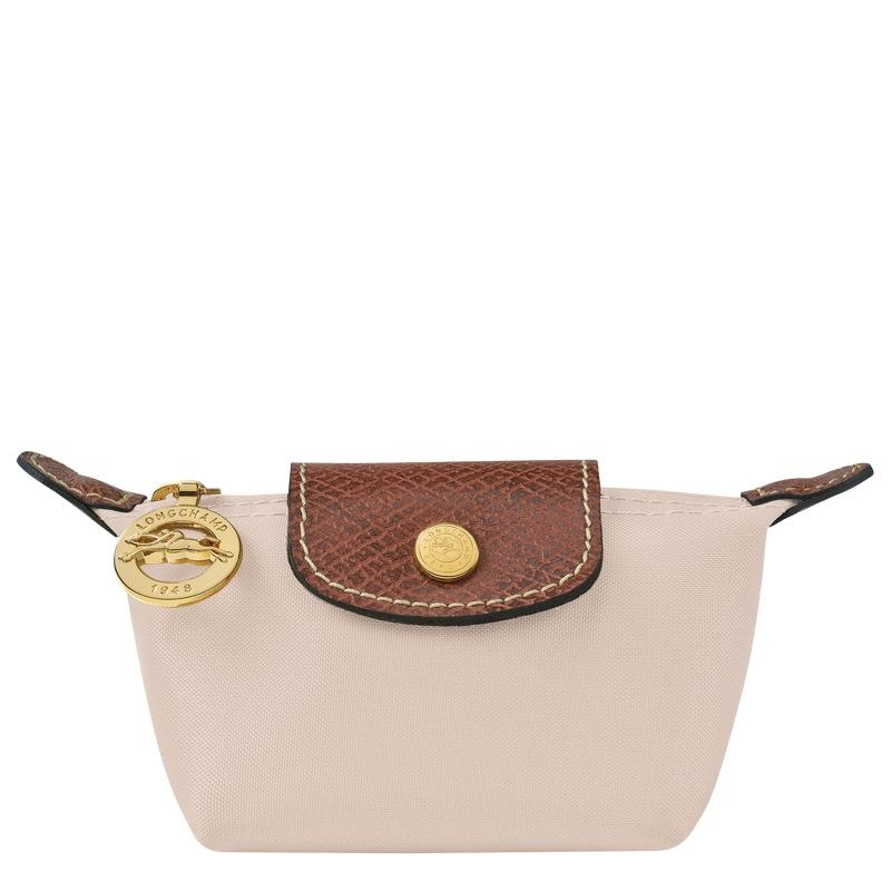 Paper White Women\'s Longchamp Le Pliage Original Coin Purses | 0137-FZCGA