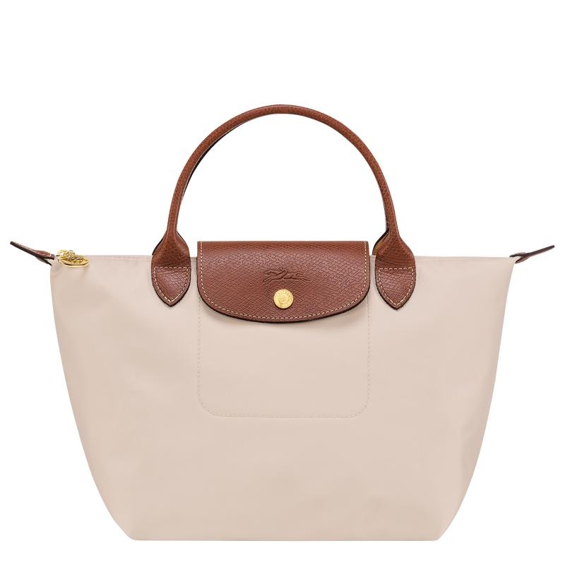 Paper White Women\'s Longchamp Le Pliage Original S Handbags | 4876-AUKNI